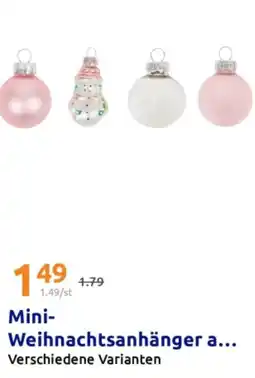 Action Mini- Weihnachtsanhänger Angebot