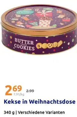 Action Kekse in Weihnachtsdose Angebot