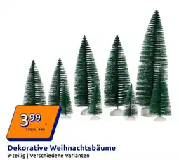 Action Dekorative Weihnachtsbäume Angebot
