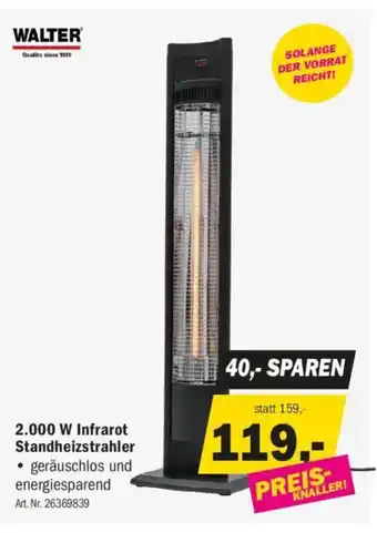 Forstinger 2.000 W Infrarot Standheizstrahler Angebot