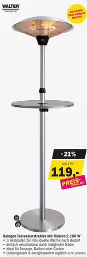 Forstinger Halogen Terrassenstrahler mit Rädern Angebot