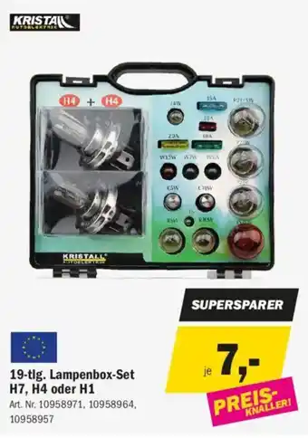 Forstinger 19-tlg. Lampenbox-Set H7, H4 oder H1 Angebot