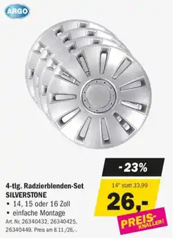 Forstinger 4-tlg. radzierblenden-set silverstone Angebot