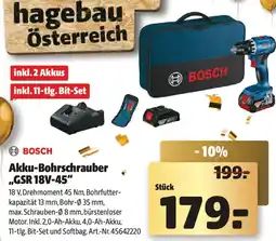 Liebmarkt Akku-Bohrschrauber ,,GSR 18V-45" Angebot