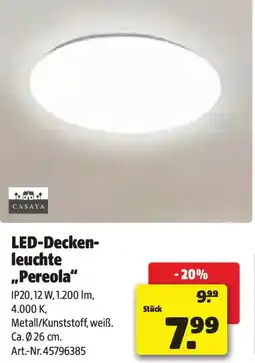 Liebmarkt LED-Decken- leuchte ,,Pereola" Angebot