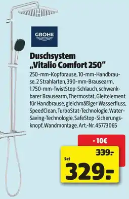 Liebmarkt Duschsystem ,,Vitalio Comfort 250" Angebot