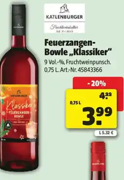 Liebmarkt Feuerzangen- Bowle,,Klassiker" Angebot