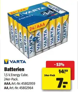 Liebmarkt Batterien Angebot