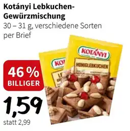 Eurogast Grissemann Kotányi Lebkuchen- Gewürzmischung Angebot