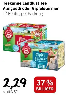 Eurogast Grissemann Teekanne Landlust Tee Almgaudi oder Gipfelstürmer Angebot