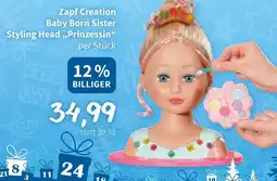 Eurogast Grissemann Zapf Creation Baby Born Sister Styling Head,,Prinzessin" Angebot