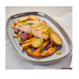 Interspar Lachsfilet in Honig-Senf-Marinade mit Ofengemüse und Rosmarinkartoffeln INTERSPAR Angebot