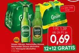 Interspar Gösser Märzen Naturradler Zitrone Naturradler Zitrone alkoholfrei Angebot