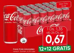 Interspar Coca-Cola Limonaden Angebot