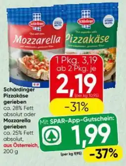 Interspar Schärdinger Pizzakāse gerieben Angebot