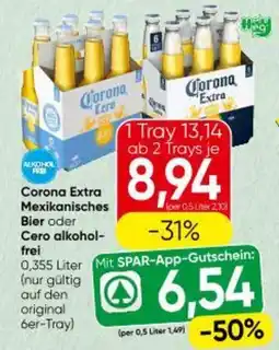 Interspar Corona Extra Mexikanisches Bier oder Cero alkohol- frei Angebot