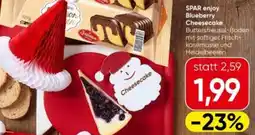 Interspar Spar enjoy blueberry cheesecake Angebot