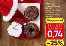 Interspar Spar enjoy veganer schoko donut Angebot