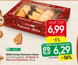 Interspar SPAR Feinste Patisserie-Kekse von Hand gelegt, mit Butter & Mehl aus Österreich, Angebot