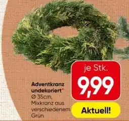 Interspar Adventkranz undekoriert Angebot
