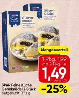 Interspar SPAR Feine Küche Germknödel 2 Stück Angebot