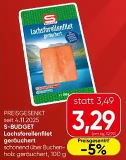 Interspar S-budget lachsforellenfilet geräuchert Angebot