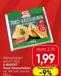 Interspar S-BUDGET Toast-Käsescheiben Angebot