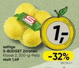 Interspar saftige S-BUDGET Zitronen Angebot