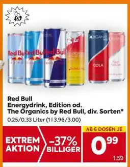 Billa Red Bull Energydrink, Edition od. The Organics by Red Bull div. Sorten Angebot