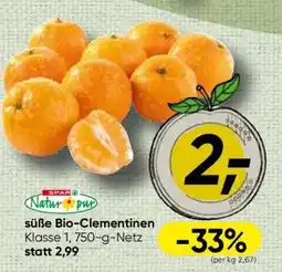 Spar süße Bio-Clementinen Angebot