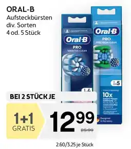 Bipa ORAL-B Aufsteckbürsten div. Sorten 4 od. 5 Stück Angebot