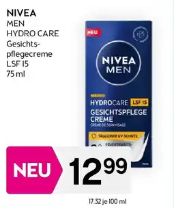 Bipa NIVEA HYDRO CARE Gesichtspflegecreme LSF 15 Angebot