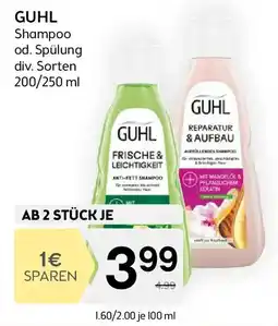Bipa GUHL Shampoo od. Spülung Angebot