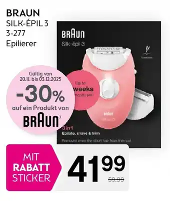 Bipa BRAUN SILK-ÉPIL 3 3-277 Epilierer Angebot