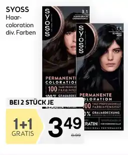 Bipa SYOSS Haar- coloration div. Farben Angebot