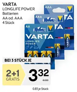 Bipa Varta longlife power Angebot