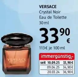 dm VERSACE Crystal Noir Eau de Toilette Angebot