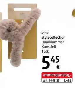 dm s-he stylecollection Haarklammer Kunstfell Angebot