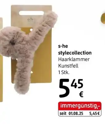 dm s-he stylecollection Haarklammer Kunstfell Angebot