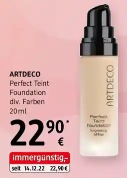 dm Artdeco perfect teint foundation div. farben Angebot