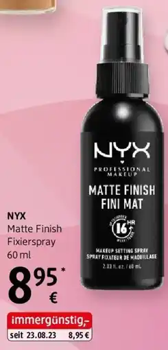 dm NYX Matte Finish Fixierspray Angebot