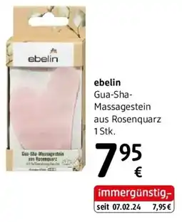 dm ebelin Gua-Sha-Massagestein aus Rosenquarz dm Angebot