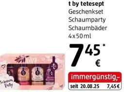dm t by tetesept Geschenkset Schaumparty Schaumbäder dm Angebot