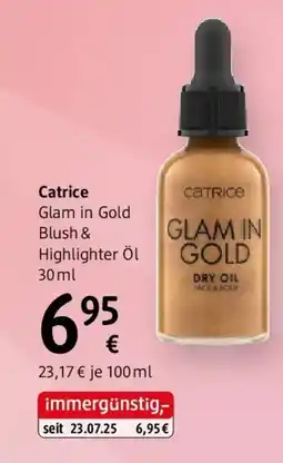 dm Catrice Glam in Gold Blush & Highlighter Öl Angebot