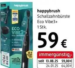 dm happybrush Schallzahnbürste Eco Vibe3+ dm Angebot