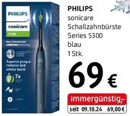 dm Philips sonicare schallzahnbürste series 5300 blau Angebot