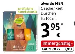 dm alverde MEN Geschenkset Angebot