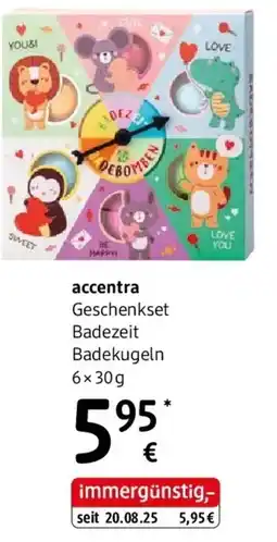 dm accentra Geschenkset Badezeit Badekugeln Angebot