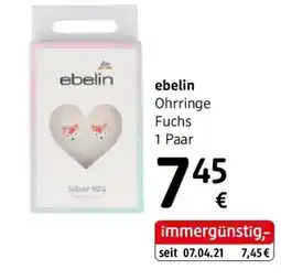 dm ebelin Ohrringe Fuchs Angebot