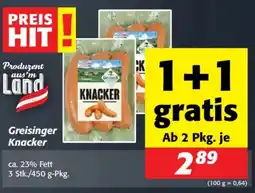 Nah&Frisch Greisinger Knacker Angebot